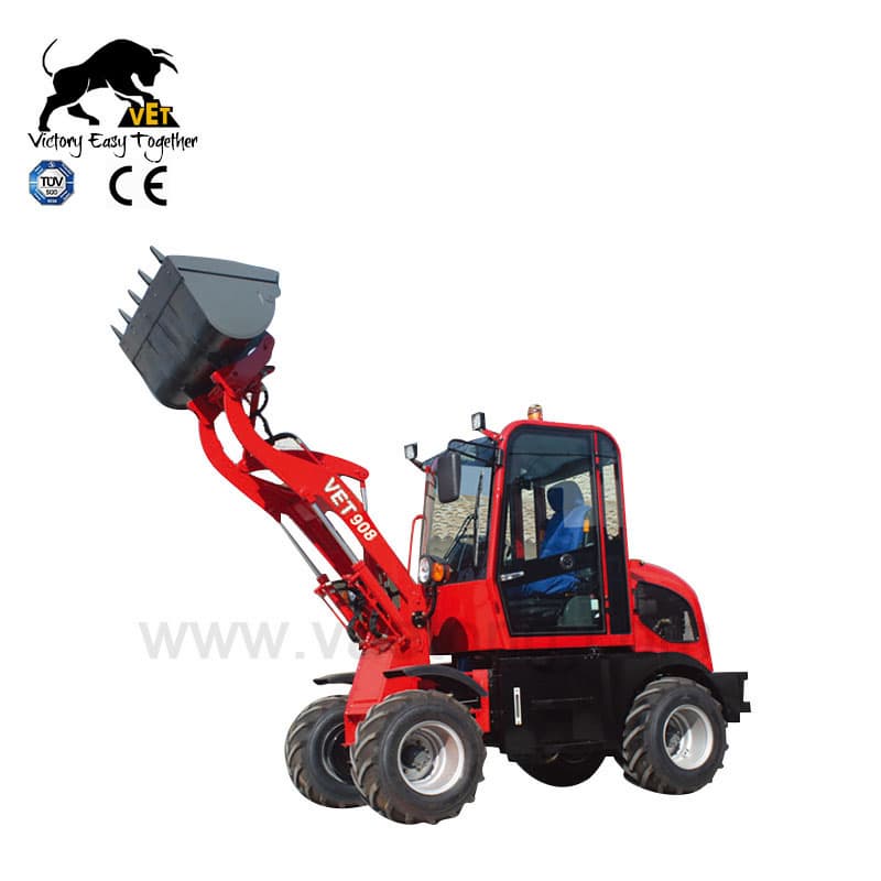 2018 CE Certificated Articulated 0_8 Ton Loader 4WD New Gene